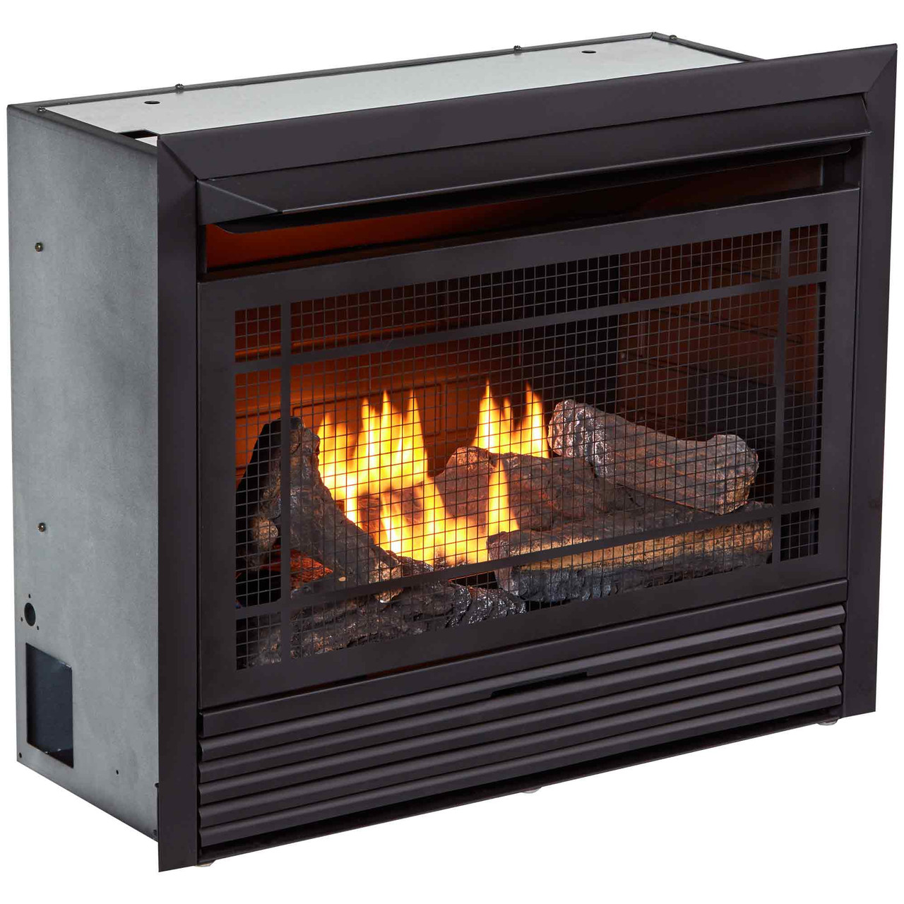 24 in Large Vent Free Fireplace Log Dual Fuel Logs Insert Natural Gas or Propane 