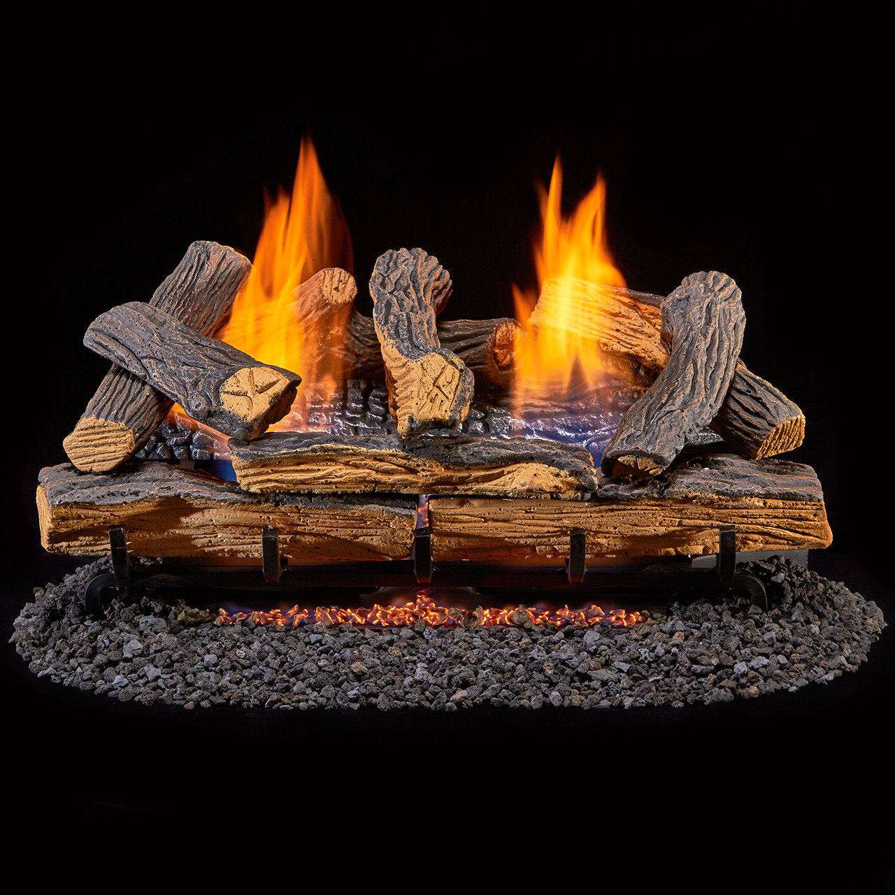 Duluth Forge Ventless Dual Fuel Gas Log Set 24 In Berkshire