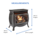 Duluth Forge Dual Fuel Ventless Gas Stove - Model FDSR25, Matte Finish, Remote Control  Info