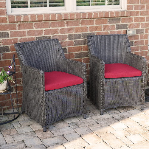 Wicker Patio Chairs On Wicker Patio Chair Set Sea Island Lounge With Red Cushion Of Wicker Patio Chairs On Wicker Patio Chair Set Sea Island Lounge With Red Cushion Of
