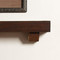 Close Up of Chocolate Finish Fireplace Shelf Mantel