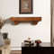 Duluth Forge Fireplace Shelf Mantel in Brown With Corbels
