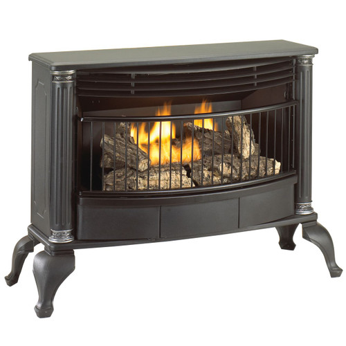 Cedar Ridge Hearth Ventless Natural Gas or Liquid Propane Gas Stove - 25 000 BTU