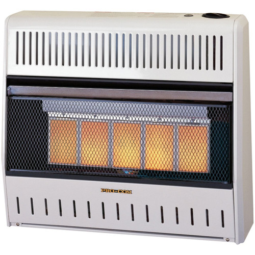 Procom MN300HPA Ventless Natural Gas Wall Heater - 5 Plaque, 30,000 BTU