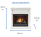 Duluth Forge Dual Fuel Ventless Gas Fireplace - 26,000 BTU, Remote Control, Antique White Finish