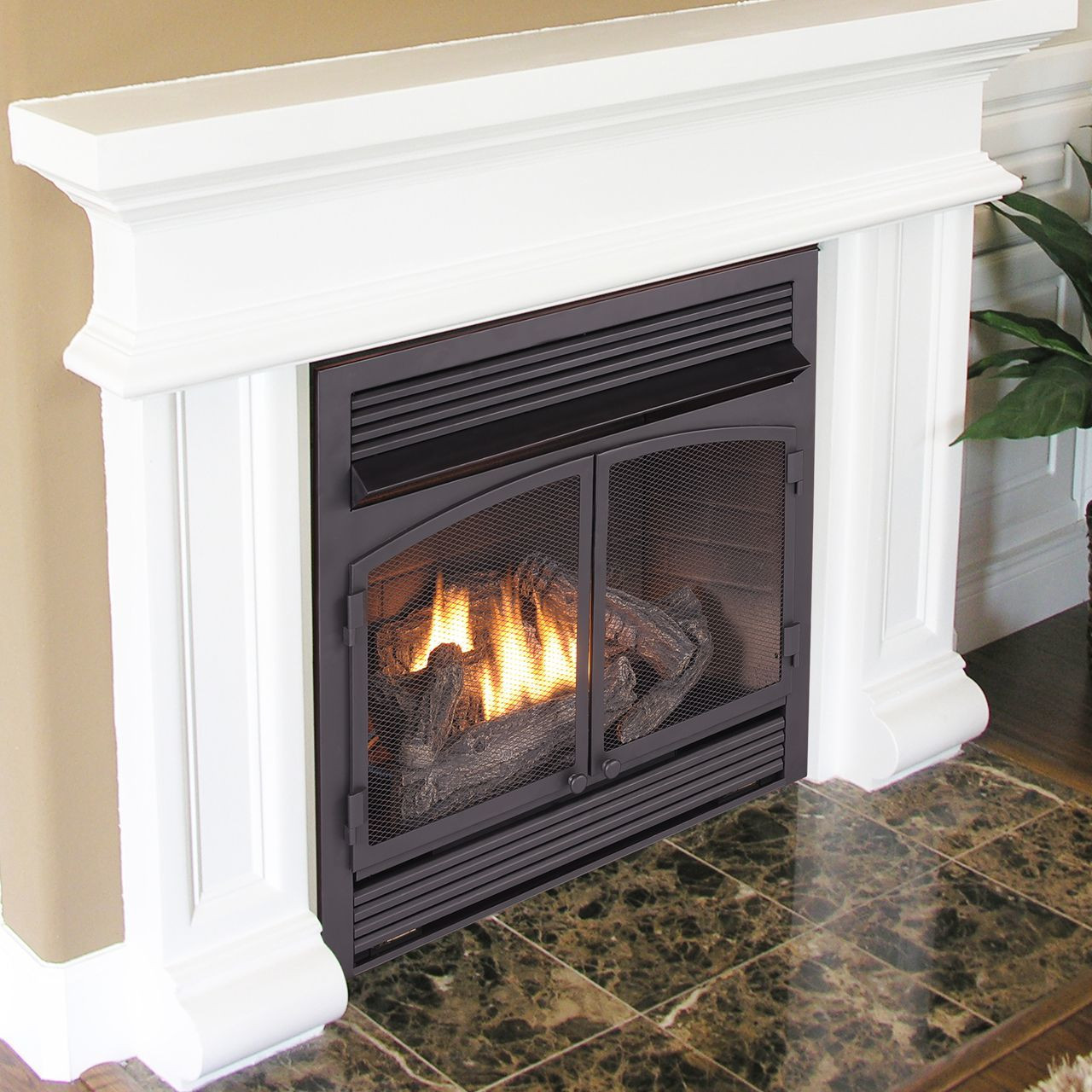 Duluth Forge Dual Fuel Ventless Fireplace Insert - 26 000 BTU