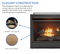 Duluth Forge Dual Fuel Ventless GasFireplace Insert - 26,000 BTU, T-Stat Control FDF300T