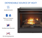 Duluth Forge Dual Fuel Ventless GasFireplace Insert - 26,000 BTU, T-Stat Control FDF300T