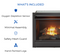 Duluth Forge Dual Fuel Ventless GasFireplace Insert - 26,000 BTU, T-Stat Control FDF300T