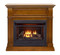 Duluth Forge Dual Fuel Ventless Gas Fireplace - 26,000 BTU, T-Stat Control, Apple Spice Finish (170153)