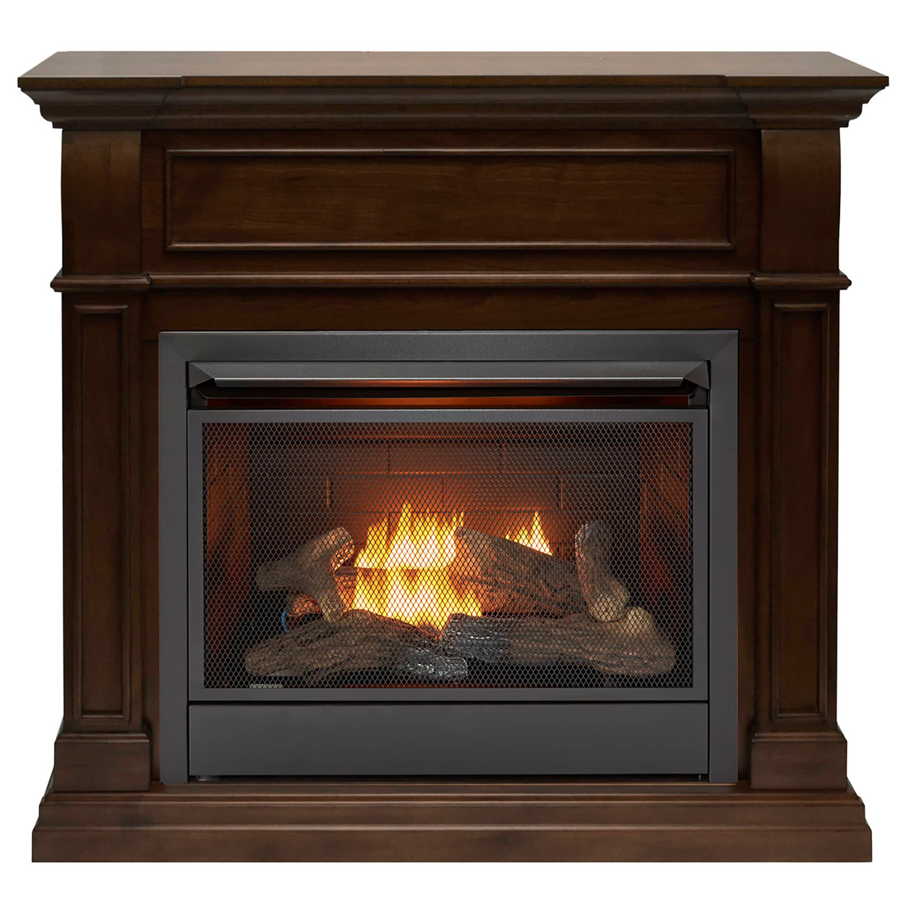 Duluth Forge Dual Fuel Ventless Gas Fireplace - 26,000 BTU, Remote 