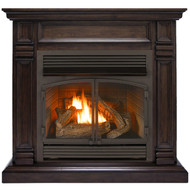 Duluth Forge Dual Fuel Ventless Fireplace - 32,000 BTU, Remote Control, Chocolate Finish (170158)  -Front