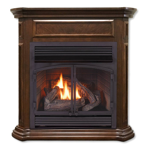 Duluth Forge Dual Fuel Ventless Fireplace - 32,000 BTU, T-Stat Control.