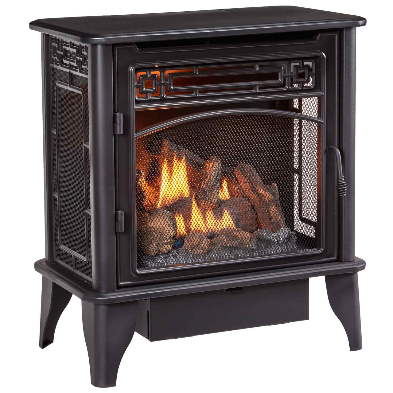 ProCom Gas Stove 3-Sided Black Dual Fuel With Remote Control - 23,000 ...