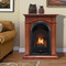 ProCom FS100T-AS Ventless Fireplace System 10K BTU Duel Fuel Thermostat Insert and Apple Spice Mantel