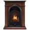 ProCom FS100T-TA Ventless Fireplace System 10K BTU Duel Fuel Thermostat Insert and Toasted Almond Mantel (170191)