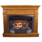 ProCom Dual Fuel Ventless Fireplace - 23,000 BTU, Light Oak