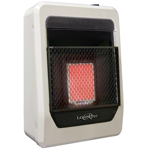 Lost River Liquid Propane Gas Ventless Infrared Radiant Plaque Heater - 10,000 BTU, Model# LR1TIR-LP (110087)