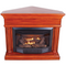 ProCom Dual Fuel Ventless Fireplace with Corner Conversion Kit - 23,000 BTU, Heritage Cherry