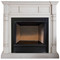ProCom FBS32-500-2AW, 32in Ventless Fireplace Firebox PC32VFC with CM500-2AW Antique White Mantel (170198)