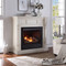 Duluth Forge FDI32R-M-AW Full Size Dual Fuel Ventless Fireplace - 32,000 BTU, Remote Control, Antique White Finish (179200)