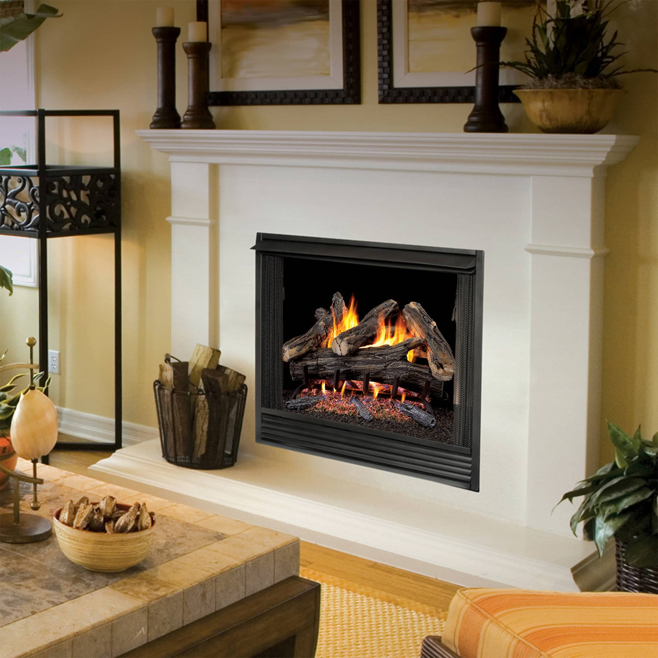 ProCom Vented Natural Gas Fireplace Log Set - 24 in, 55,000 BTU, Model  WAN24N-2 - Factory Buys Direct