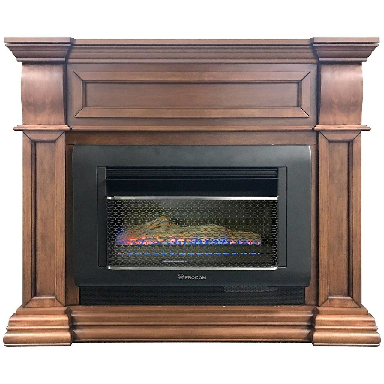 Procom Mini Hearth Ventless Gas Wall Fireplace 26 000 Btu T Stat