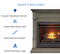 Duluth Forge Dual Fuel Ventless Gas Fireplace - 26,000 BTU, T-Stat Control, Slate Gray Finish, Model DFS-300T-2GR