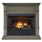 Duluth Forge Dual Fuel Ventless Gas Fireplace - 26,000 BTU, T-Stat Control, Slate Gray Finish, Model DFS-300T-2GR