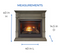 Duluth Forge Dual Fuel Ventless Gas Fireplace - 26,000 BTU, Remote Control, Slate Gray Finish, Model DFS-300R-2GR Info2