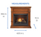 Duluth Forge Dual Fuel Ventless Gas Fireplace - 26,000 BTU, T-Stat Control, Apple Spice Finish, Model DFS-300T-3AS