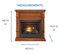 Duluth Forge Dual Fuel Ventless Gas Fireplace - 26,000 BTU, Remote Control, Apple Spice Finish, Model DFS-300R-3AS