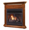 Duluth Forge Dual Fuel Ventless Gas Fireplace - 32,000 BTU, T-Stat Control, Apple Spice Finish, Model DFS-400T-4AS (179210)