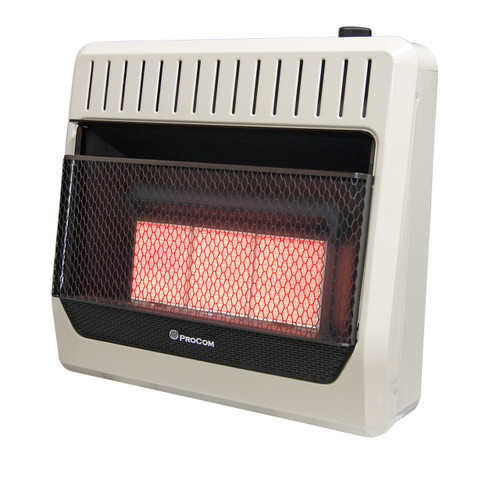 ProCom Heating Propane Gas Ventless Infrared Plaque Heater - 28,000 BTU ...