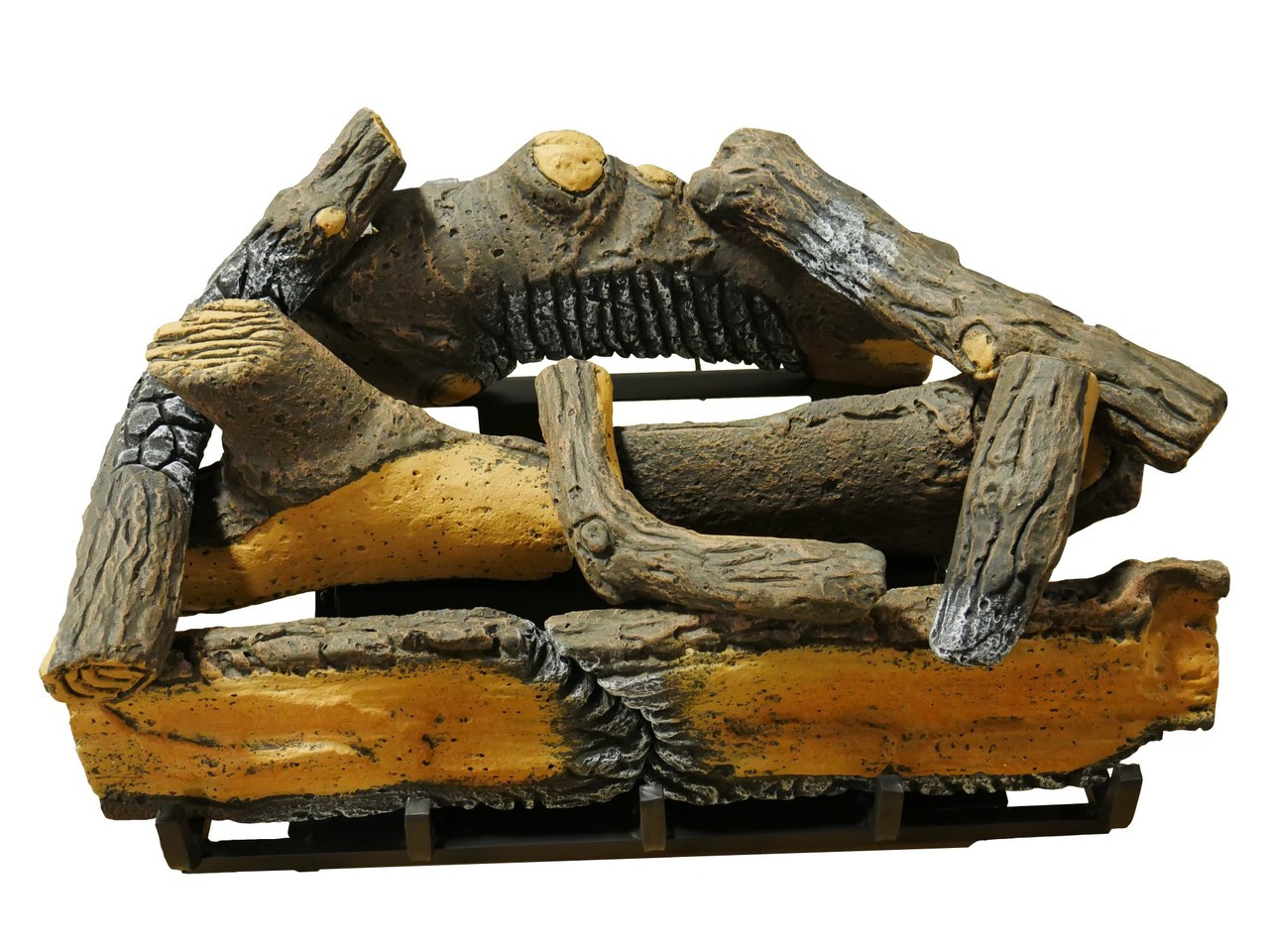 Cedar Ridge Hearth 24 Decorative Realistic Fireplace Ceramic