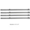 This Universal Fit, BBQ burner replacement kit is made from quality Stainless Steel parts and is designed to restore your critical BBQ parts. This kit is compatible with a variety of grill makes and models and contains everything you need to restore your vital cooking parts. - Dimensions