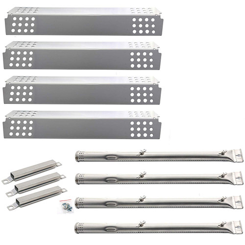 Avenger CBRK-2 Universal BBQ Burner Repair Kit Includes Stainless Heat Plate Tent Shields, Grill Burners and Adjustable Crossover Tubes - Set