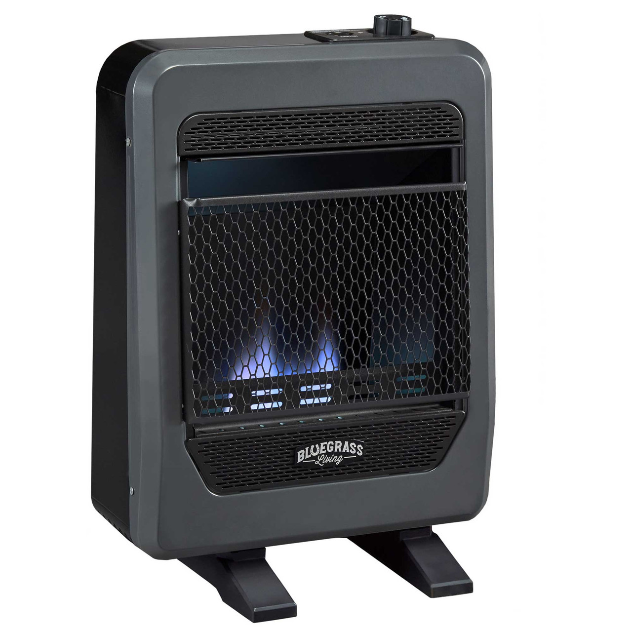 Bluegrass Living Natural Gas Vent Free Blue Flame Gas Space Heater With ...