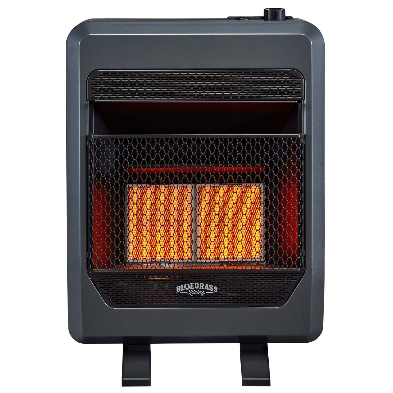 Bluegrass Living Propane Gas Vent Free Infrared Gas Space Heater With ...