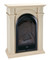 The Antique White fireplace mantel is sized perfectly for your family’s living room, kitchen, or den. It also includes an optional corner adapter kit that can be used if you want to tuck the fireplace into the corner of your room!