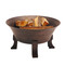 Bluegrass Living 26 Inch Cast Iron Deep Bowl Fire Pit with Cooking Grid.