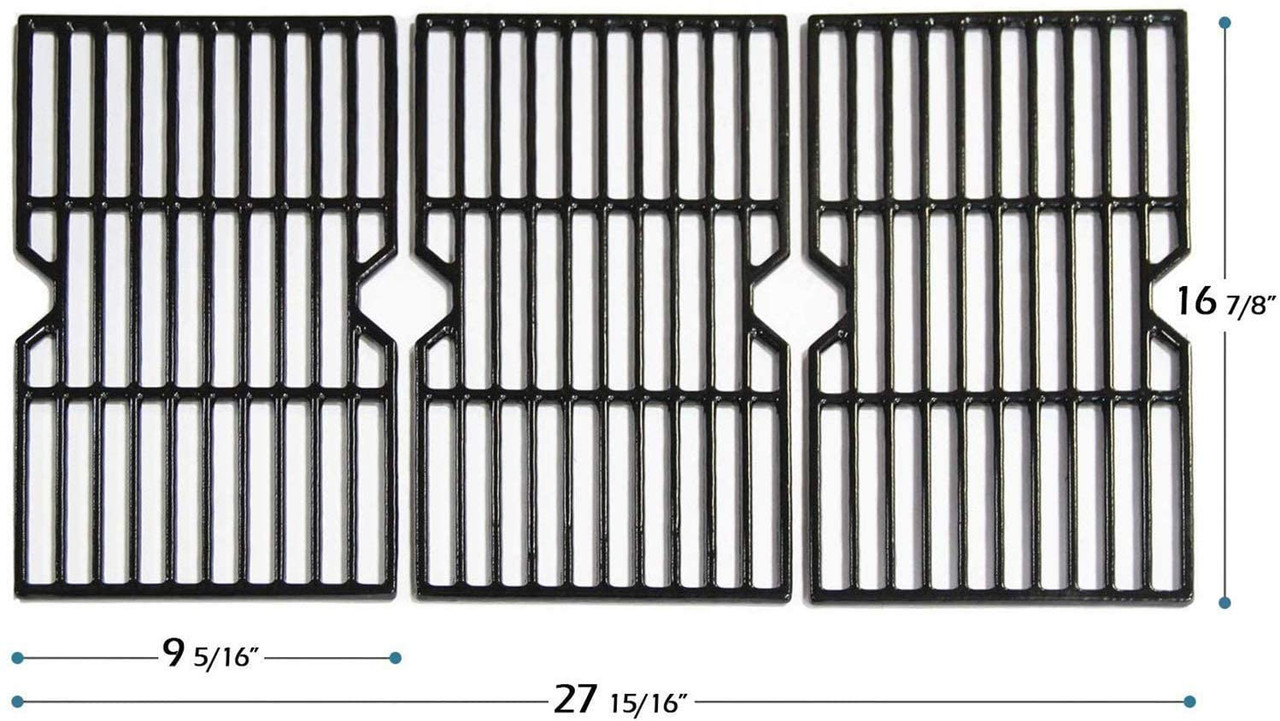 Porcelain Steel Cast Iron Cooking Grates Grid 3-Pack 16 13/16" for Charbroil BBQ 