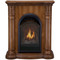 Bluegrass Living Vent Free Propane Gas Fireplace System - 10,000 BTU, T-Stat Control, Light Maple Finish