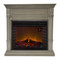 Duluth Forge Full Size Electric Fireplace - Remote Control, Gray Finish.