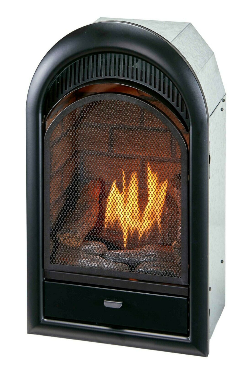 Bluegrass Living Vent Free Natural Gas Fireplace Insert - 10,000 BTU,  T-Stat Control, Zero Clearance Design, Ceramic Fiber Brick Liner - Model#  B100TN - Factory Buys Direct
