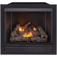 Bluegrass Living Vent Free Natural Gas Fireplace Insert - 32,000 BTU, Remote Control, Zero Clearance Design.