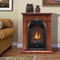 Bluegrass Living Vent Free Natural Gas Fireplace System - 10,000 BTU, T-Stat Control, Apple Spice Finish.