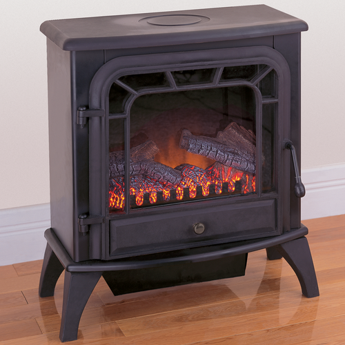 Electric Stove Fireplace - Black Finish - Model V50HYLD