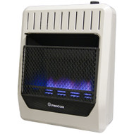 ProCom Heating Propane Gas Vent Free Blue Flame Gas Space Heater - 20,000 BTU, T-Stat Control