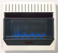 HearthSense Recon Dual Fuel Ventless Blue Flame Heater With Base and Blower - 30,000 BTU, T-Stat Control 